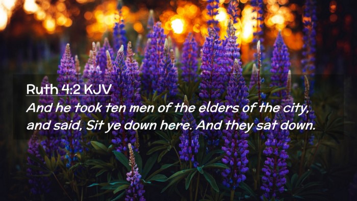 Picture 02 - Ruth 4:2 KJV Desktop Wallpaper - And he took ten men of the elders of the city, - Desktop Bible Verse Wallpaper