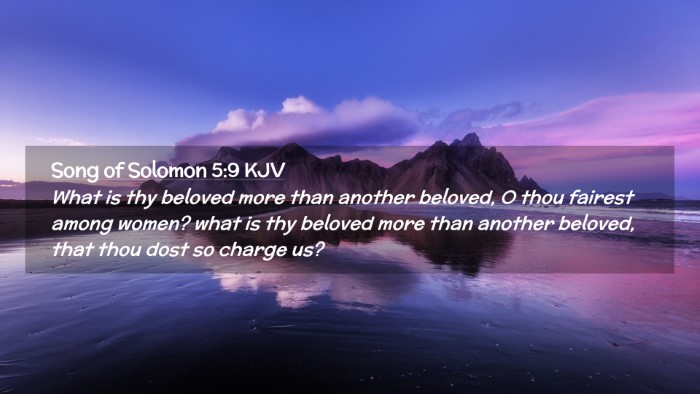 Picture 02 - Song of Solomon 5:9 KJV Desktop Wallpaper - What is thy beloved more than another beloved, O - Desktop Bible Verse Wallpaper