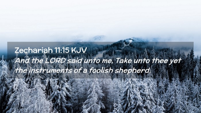 Picture 02 - Zechariah 11:15 KJV Desktop Wallpaper - And the LORD said unto me, Take unto thee yet the - Desktop Bible Verse Wallpaper
