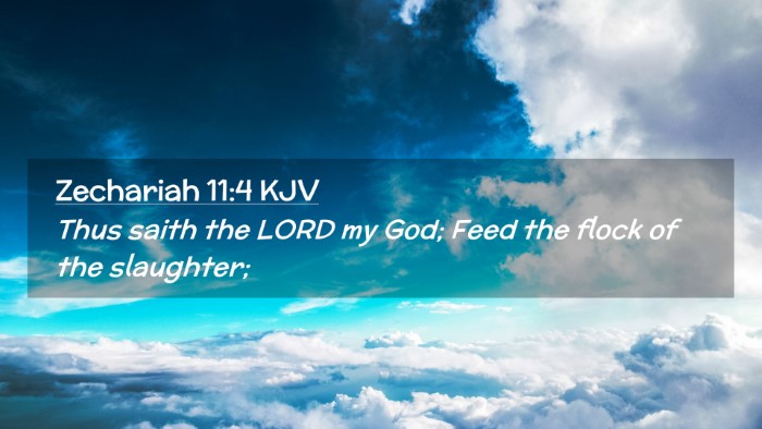 Picture 02 - Zechariah 11:4 KJV Desktop Wallpaper - Thus saith the LORD my God; Feed the flock of the - Desktop Bible Verse Wallpaper