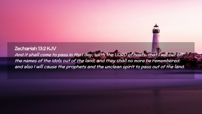 Picture 02 - Zechariah 13:2 KJV Desktop Wallpaper - And it shall come to pass in that day, saith the - Desktop Bible Verse Wallpaper