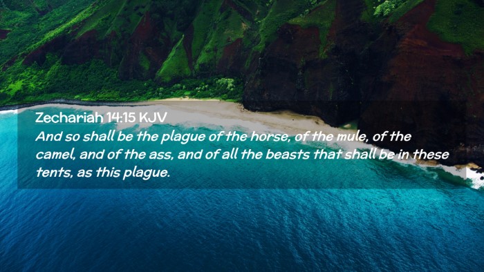 Picture 02 - Zechariah 14:15 KJV Desktop Wallpaper - And so shall be the plague of the horse, of the - Desktop Bible Verse Wallpaper