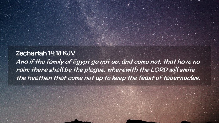 Picture 02 - Zechariah 14:18 KJV Desktop Wallpaper - And if the family of Egypt go not up, and come - Desktop Bible Verse Wallpaper