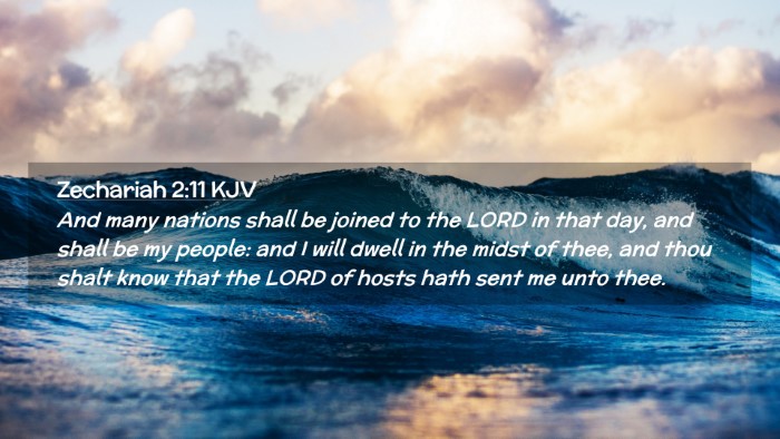 Picture 02 - Zechariah 2:11 KJV Desktop Wallpaper - And many nations shall be joined to the LORD in - Desktop Bible Verse Wallpaper