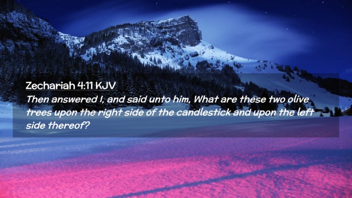 Picture 02 - Zechariah 4:11 KJV Desktop Wallpaper - Then answered I, and said unto him, What are - Desktop Bible Verse Wallpaper