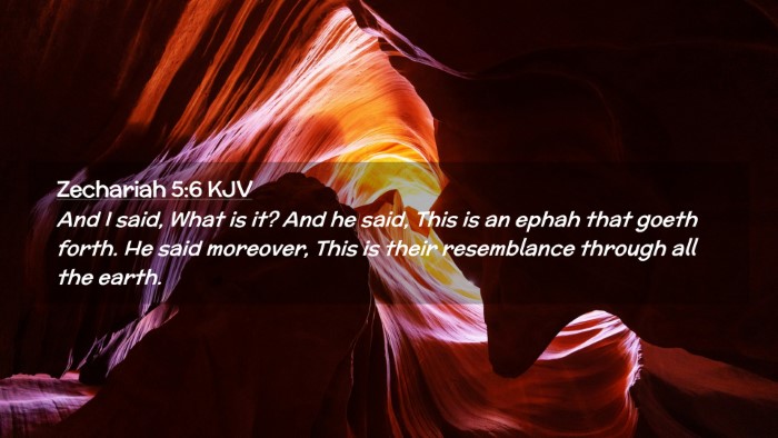 Picture 02 - Zechariah 5:6 KJV Desktop Wallpaper - And I said, What is it? And he said, This is an - Desktop Bible Verse Wallpaper