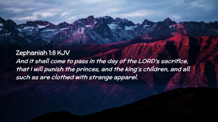 Picture 02 - Zephaniah 1:8 KJV Desktop Wallpaper - And it shall come to pass in the day of the - Desktop Bible Verse Wallpaper