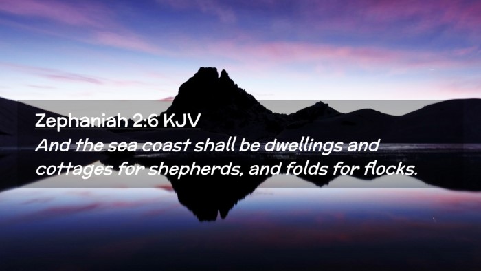 Picture 02 - Zephaniah 2:6 KJV Desktop Wallpaper - And the sea coast shall be dwellings and cottages - Desktop Bible Verse Wallpaper