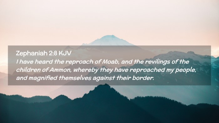 Picture 02 - Zephaniah 2:8 KJV Desktop Wallpaper - I have heard the reproach of Moab, and the - Desktop Bible Verse Wallpaper