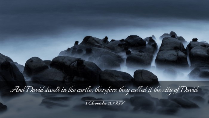 Picture 03 - 1 Chronicles 11:7 KJV Desktop Wallpaper - And David dwelt in the castle; therefore they - Desktop Bible Verse Wallpaper