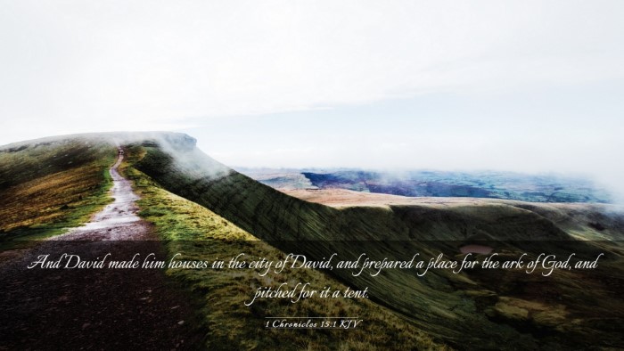 Picture 03 - 1 Chronicles 15:1 KJV Desktop Wallpaper - And David made him houses in the city of David, - Desktop Bible Verse Wallpaper