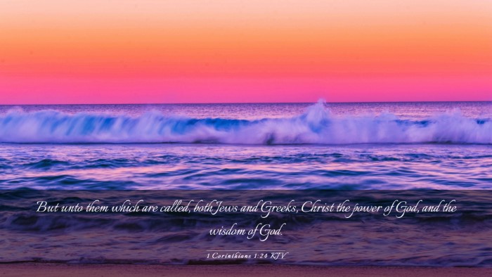 Picture 03 - 1 Corinthians 1:24 KJV Desktop Wallpaper - But unto them which are called, both Jews and - Desktop Bible Verse Wallpaper