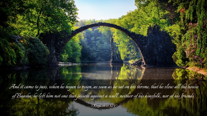 Picture 03 - 1 Kings 16:11 KJV Desktop Wallpaper - And it came to pass, when he began to reign, as - Desktop Bible Verse Wallpaper