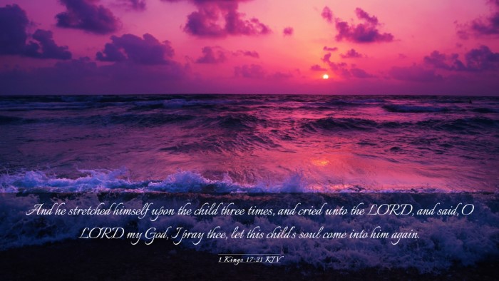 Picture 03 - 1 Kings 17:21 KJV Desktop Wallpaper - And he stretched himself upon the child three - Desktop Bible Verse Wallpaper