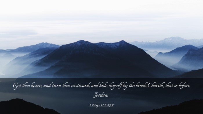 Picture 03 - 1 Kings 17:3 KJV Desktop Wallpaper - Get thee hence, and turn thee eastward, and hide - Desktop Bible Verse Wallpaper