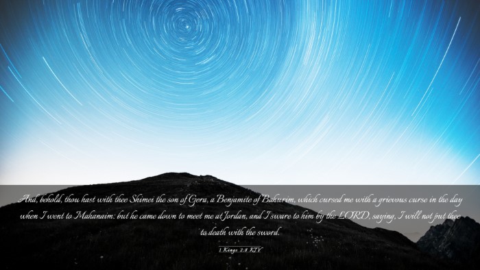 Picture 03 - 1 Kings 2:8 KJV Desktop Wallpaper - And, behold, thou hast with thee Shimei the son - Desktop Bible Verse Wallpaper