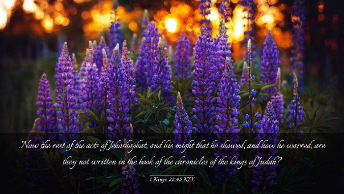Picture 03 - 1 Kings 22:45 KJV Desktop Wallpaper - Now the rest of the acts of Jehoshaphat, and his - Desktop Bible Verse Wallpaper