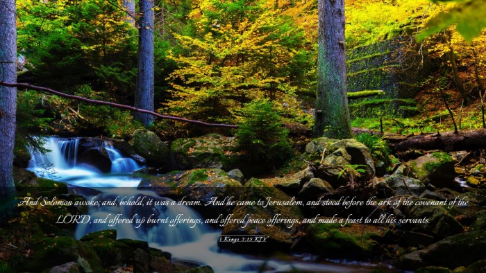 Picture 03 - 1 Kings 3:15 KJV Desktop Wallpaper - And Solomon awoke; and, behold, it was a dream. - Desktop Bible Verse Wallpaper