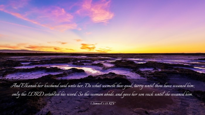 Picture 03 - 1 Samuel 1:23 KJV Desktop Wallpaper - And Elkanah her husband said unto her, Do what - Desktop Bible Verse Wallpaper
