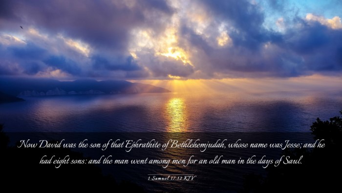 Picture 03 - 1 Samuel 17:12 KJV Desktop Wallpaper - Now David was the son of that Ephrathite of - Desktop Bible Verse Wallpaper