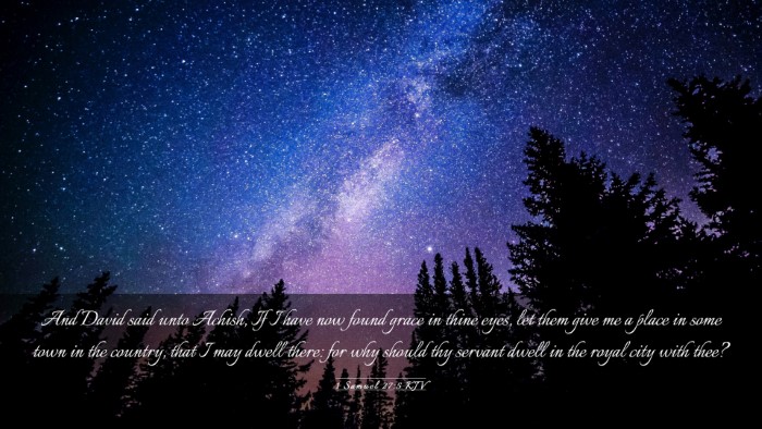 Picture 03 - 1 Samuel 27:5 KJV Desktop Wallpaper - And David said unto Achish, If I have now found - Desktop Bible Verse Wallpaper