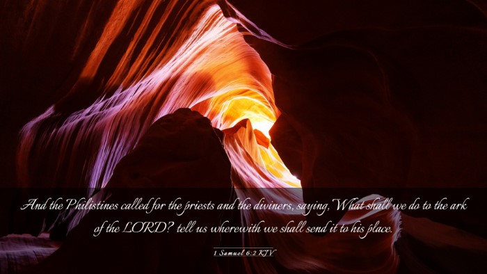 Picture 03 - 1 Samuel 6:2 KJV Desktop Wallpaper - And the Philistines called for the priests and - Desktop Bible Verse Wallpaper