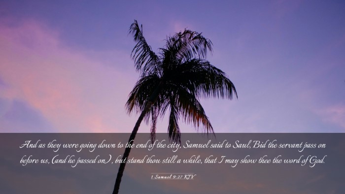 Picture 03 - 1 Samuel 9:27 KJV Desktop Wallpaper - And as they were going down to the end of the - Desktop Bible Verse Wallpaper