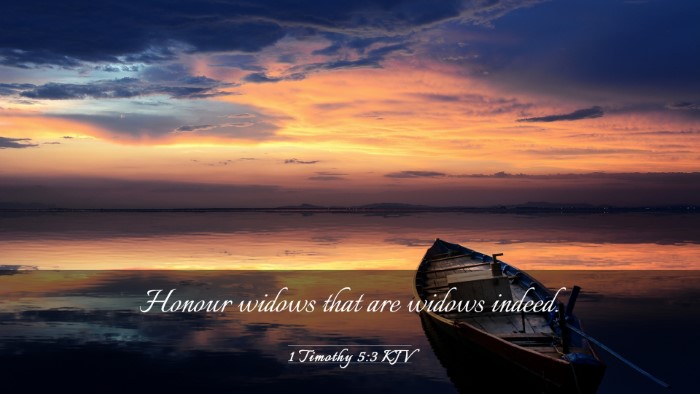 Picture 03 - 1 Timothy 5:3 KJV Desktop Wallpaper - Honour widows that are widows - Desktop Bible Verse Wallpaper