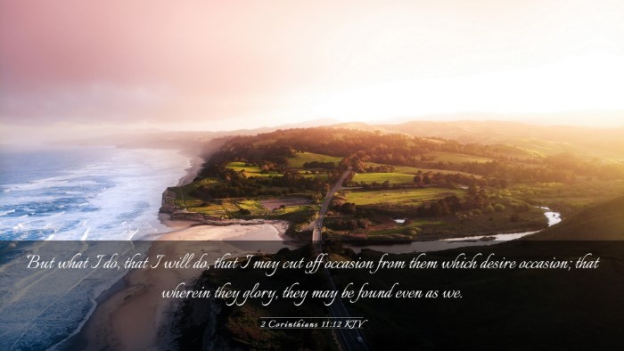 Picture 03 - 2 Corinthians 11:12 KJV Desktop Wallpaper - But what I do, that I will do, that I may cut off - Desktop Bible Verse Wallpaper