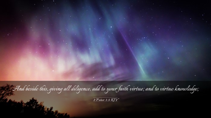 Picture 03 - 2 Peter 1:5 KJV Desktop Wallpaper - And beside this, giving all diligence, add to - Desktop Bible Verse Wallpaper