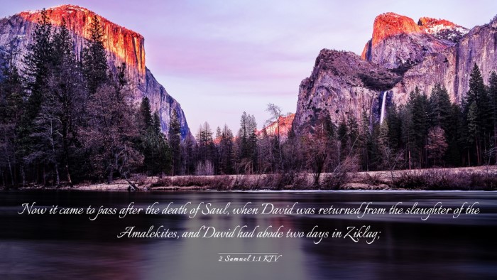 Picture 03 - 2 Samuel 1:1 KJV Desktop Wallpaper - Now it came to pass after the death of Saul, when - Desktop Bible Verse Wallpaper
