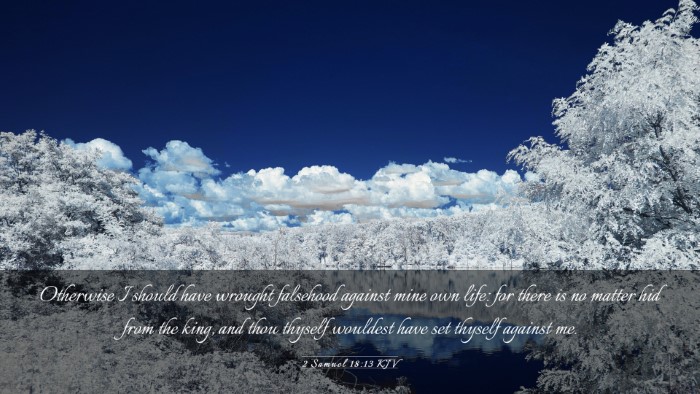 Picture 03 - 2 Samuel 18:13 KJV Desktop Wallpaper - Otherwise I should have wrought falsehood against - Desktop Bible Verse Wallpaper