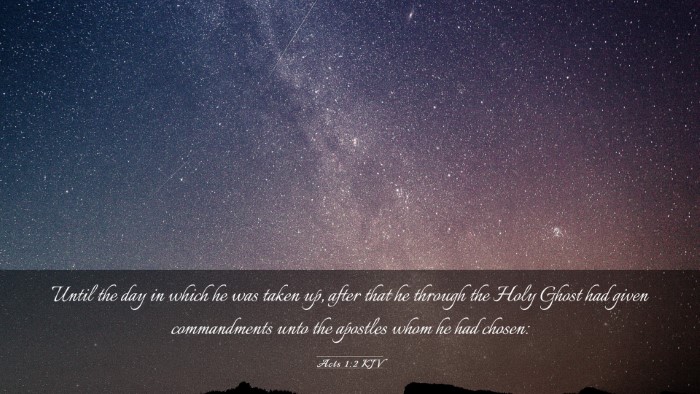 Picture 03 - Acts 1:2 KJV Desktop Wallpaper - Until the day in which he was taken up, after - Desktop Bible Verse Wallpaper