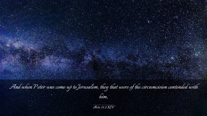 Picture 03 - Acts 11:2 KJV Desktop Wallpaper - And when Peter was come up to Jerusalem, they - Desktop Bible Verse Wallpaper