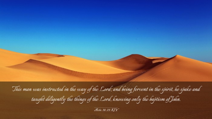 Picture 03 - Acts 18:25 KJV Desktop Wallpaper - This man was instructed in the way of the Lord; - Desktop Bible Verse Wallpaper