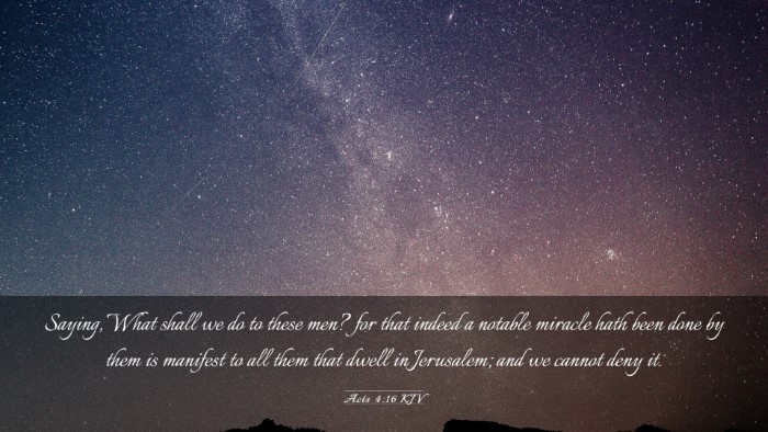 Picture 03 - Acts 4:16 KJV Desktop Wallpaper - Saying, What shall we do to these men? for that - Desktop Bible Verse Wallpaper