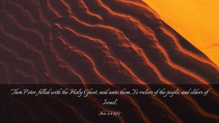 Picture 03 - Acts 4:8 KJV Desktop Wallpaper - Then Peter, filled with the Holy Ghost, said unto - Desktop Bible Verse Wallpaper