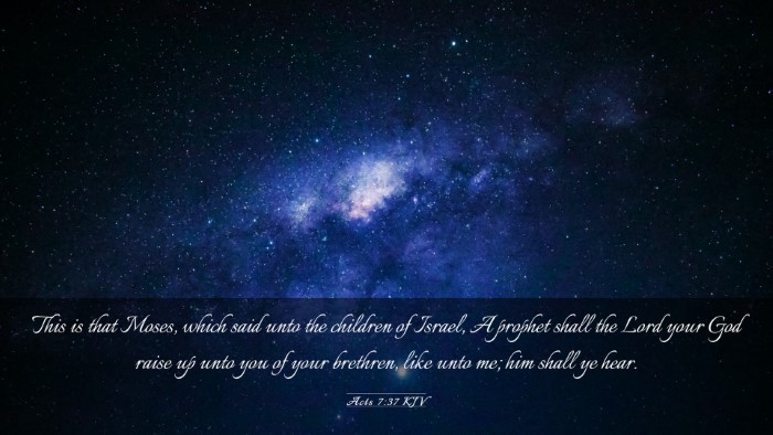 Picture 03 - Acts 7:37 KJV Desktop Wallpaper - This is that Moses, which said unto the children - Desktop Bible Verse Wallpaper