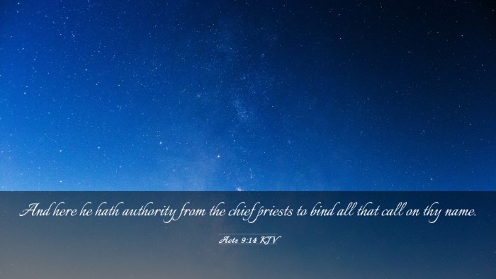 Picture 03 - Acts 9:14 KJV Desktop Wallpaper - And here he hath authority from the chief priests - Desktop Bible Verse Wallpaper