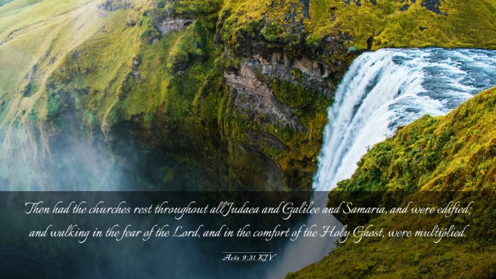 Picture 03 - Acts 9:31 KJV Desktop Wallpaper - Then had the churches rest throughout all Judaea - Desktop Bible Verse Wallpaper