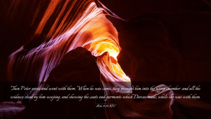 Picture 03 - Acts 9:39 KJV Desktop Wallpaper - Then Peter arose and went with them. When he was - Desktop Bible Verse Wallpaper
