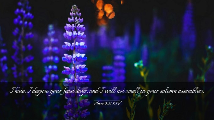 Picture 03 - Amos 5:21 KJV Desktop Wallpaper - I hate, I despise your feast days, and I will not - Desktop Bible Verse Wallpaper