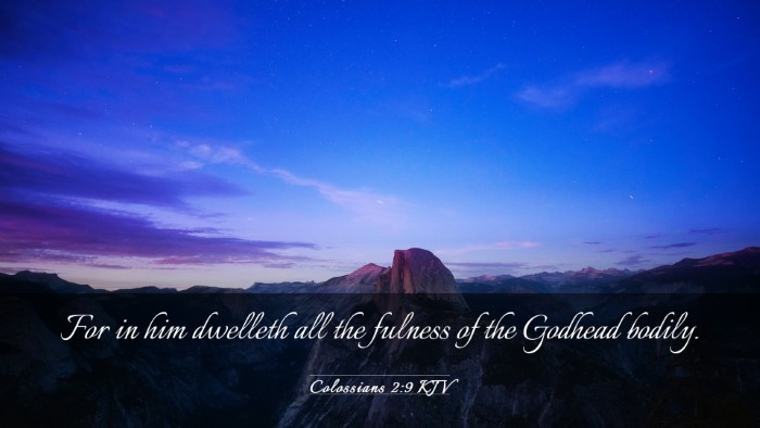 Picture 03 - Colossians 2:9 KJV Desktop Wallpaper - For in him dwelleth all the fulness of the - Desktop Bible Verse Wallpaper