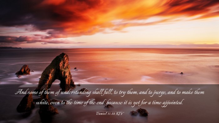 Picture 03 - Daniel 11:35 KJV Desktop Wallpaper - And some of them of understanding shall fall, to - Desktop Bible Verse Wallpaper