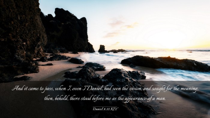 Picture 03 - Daniel 8:15 KJV Desktop Wallpaper - And it came to pass, when I, even I Daniel, had - Desktop Bible Verse Wallpaper