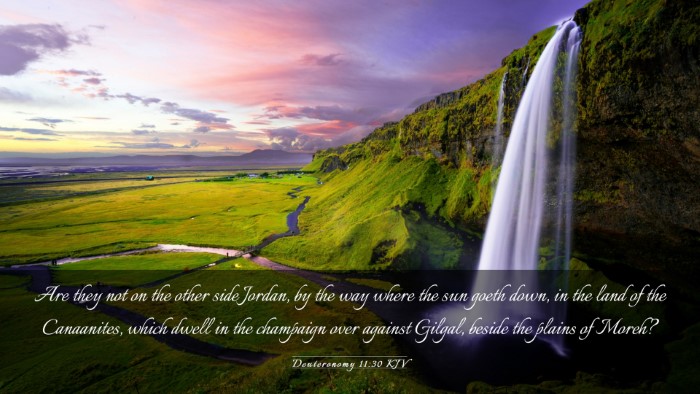 Picture 03 - Deuteronomy 11:30 KJV Desktop Wallpaper - Are they not on the other side Jordan, by the way - Desktop Bible Verse Wallpaper