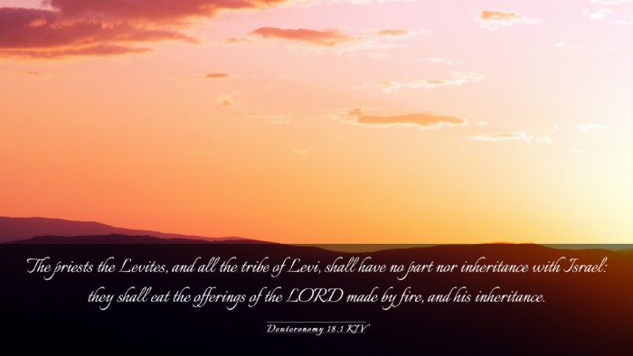 Picture 03 - Deuteronomy 18:1 KJV Desktop Wallpaper - The priests the Levites, and all the tribe of - Desktop Bible Verse Wallpaper