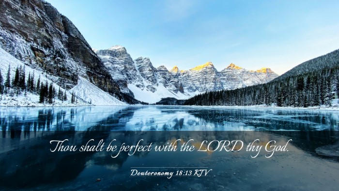 Picture 03 - Deuteronomy 18:13 KJV Desktop Wallpaper - Thou shalt be perfect with the LORD thy - Desktop Bible Verse Wallpaper