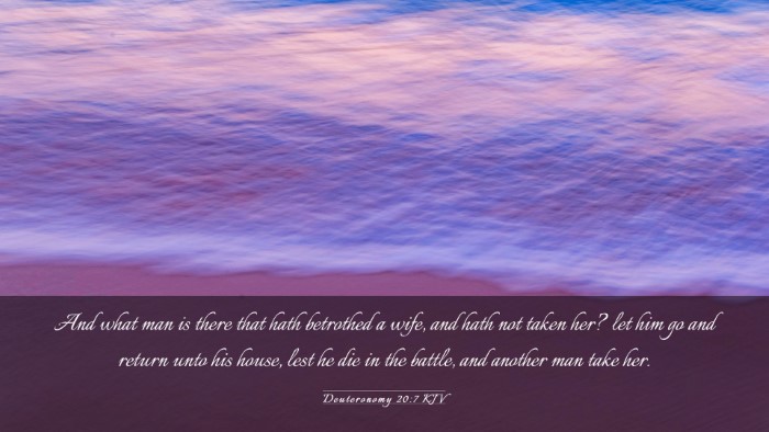 Picture 03 - Deuteronomy 20:7 KJV Desktop Wallpaper - And what man is there that hath betrothed a wife, - Desktop Bible Verse Wallpaper