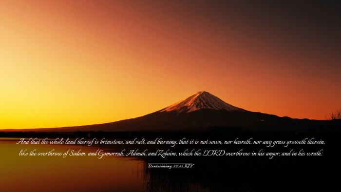 Picture 03 - Deuteronomy 29:23 KJV Desktop Wallpaper - And that the whole land thereof is brimstone, and - Desktop Bible Verse Wallpaper